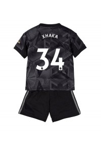 Arsenal Granit Xhaka #34 Babyklær Borte Fotballdrakt til barn 2022-23 Korte ermer (+ Korte bukser)